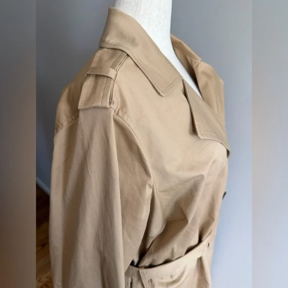 NWT Lane Bryant Tan Trench Coat - Women's Plus Size 22/24 - Picture 5 of 16